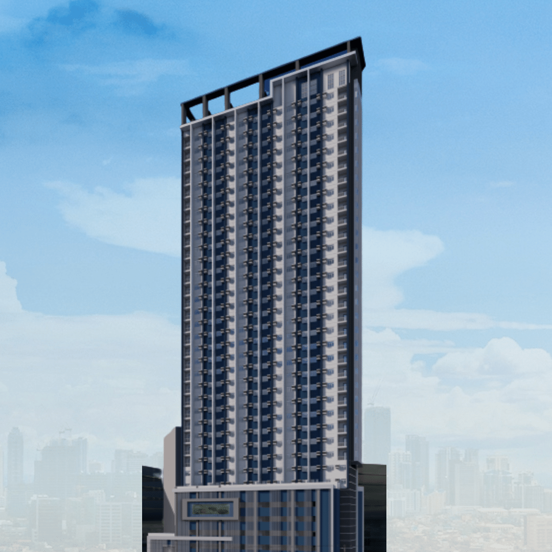 Condo for sale in Katipunan, Vista Pointe building perspective