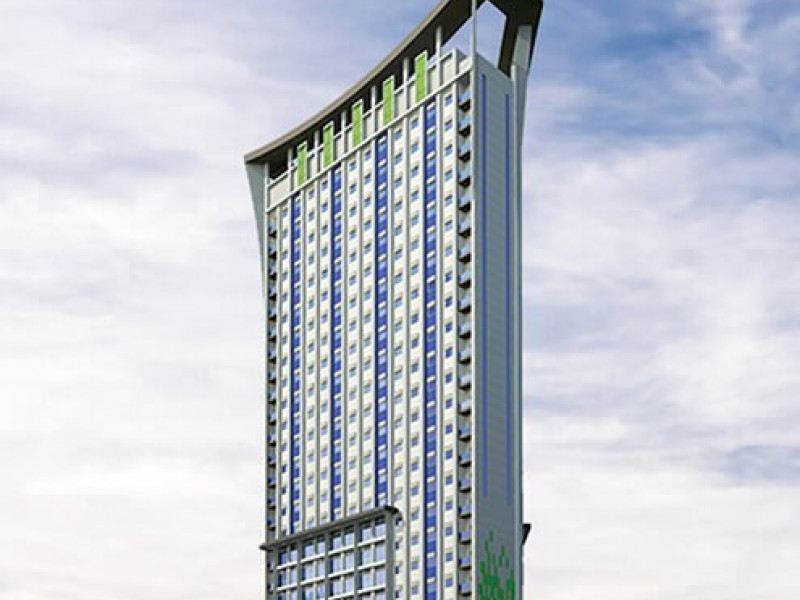 Condo for sale in Katipunan, Vista Pointe building perspective