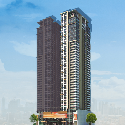 Condo near abs cbn, Wil Tower building perspective