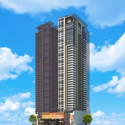 Condo in QC, Wil Tower building perspective